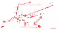 PEDALE pour Honda XR 250 de 2002