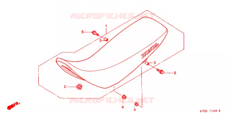 SELLE Honda MOTO 250 XR 2004  XR250LS3