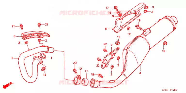 SILENCIEUX D'ECHAPPEMENT Honda MOTO 250 XR 2003  XR250LS3