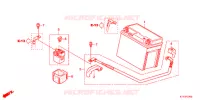 BATTERIE pour Honda CBR 125 SILVER de 2011