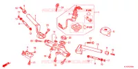 GUIDON   TE DE FOURCHE pour Honda CBR 125 SILVER de 2011