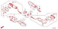 CLIGNOTANT pour Honda CBR 125 TRICOLORE de 2012