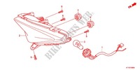 FEU ARRIERE pour Honda CBR 125 TRICOLORE de 2012