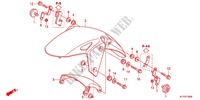 GARDE BOUE AVANT pour Honda CBR 125 TRICOLORE de 2012