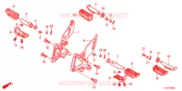 REPOSE PIED pour Honda CBR 125 de 2011