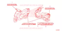 AUTOCOLLANTS pour Honda ELITE 125 de 2014