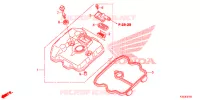 COUVRE CULASSE pour Honda CBR 250 R REPSOL de 2015