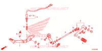 PEDALE pour Honda CBR 250 R REPSOL de 2015