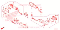 CLIGNOTANT pour Honda CBR 250 R RED de 2015