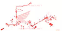 PEDALE pour Honda CBR 250 R RED de 2015