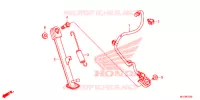 BEQUILLE pour Honda CBR 500 R TRICOLOR de 2015