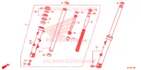 FOURCHE pour Honda CBR 500 R de 2015