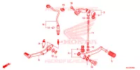 PEDALE pour Honda CBR 500 R de 2015