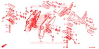 REPOSE PIED pour Honda CBR 500 R de 2015
