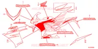 AUTOCOLLANTS pour Honda CBR 500 R de 2015