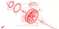 ROUE AVANT pour Honda CBR 500 R de 2015