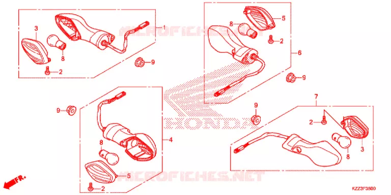 CLIGNOTANT Honda MOTO 250 CRF 2015  CRF250LF
