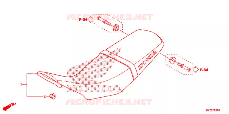 SELLE Honda MOTO 250 CRF 2015  CRF250LF