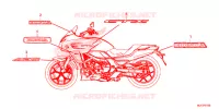 AUTOCOLLANTS pour Honda CTX 700 ABS de 2015