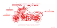 AUTOCOLLANTS pour Honda CTX 700 N ABS DCT de 2015
