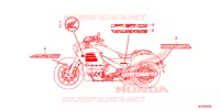 AUTOCOLLANTS pour Honda GOLD WING 1800 F6C de 2015