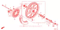 ROUE AVANT pour Honda CB 125 F de 2016