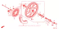 ROUE AVANT pour Honda CB 125 F de 2016