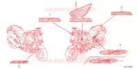AUTOCOLLANTS pour Honda NC 750 X ABS de 2015