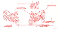 AUTOCOLLANTS pour Honda NC 750 X ABS de 2015