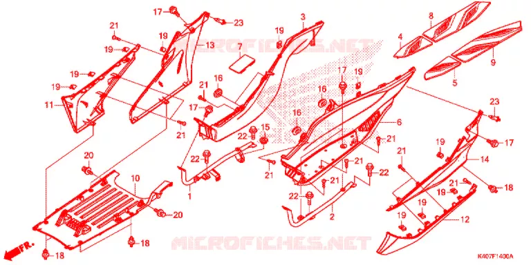 MARCHE PIEDS Honda SCOOTER 125 FORZA 2016  NSS125ADF