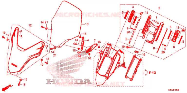 PARE BRISE Honda SCOOTER 125 FORZA 2015  NSS125ADF