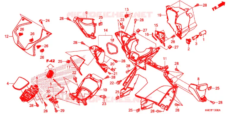 PROTEGE JAMBES Honda SCOOTER 125 FORZA 2016  NSS125ADF