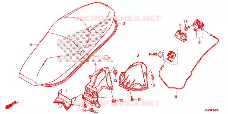 SELLE Honda SCOOTER 125 FORZA 2016  NSS125ADF