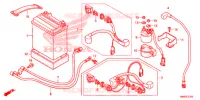 BATTERIE pour Honda TRX 250 FOURTRAX RECON Standard de 2014