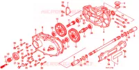 ARBRE PRIMAIRE AVANT  pour Honda TRX 300 FOURTRAX 4X4 de 1988