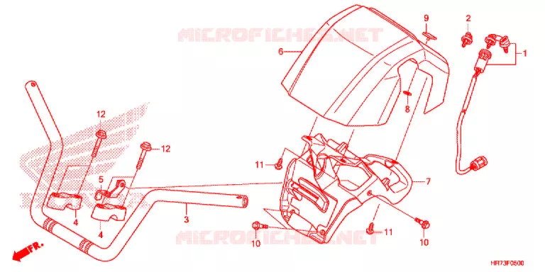 GUIDON Honda ATV 420 FOURTRAX 2015  TRX420FA6F