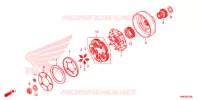 EMBRAYAGE pour Honda FOURTRAX 500 FOREMAN RUBICON DCT EPS de 2015