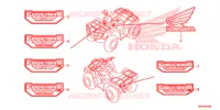 AUTOCOLLANTS pour Honda FOURTRAX 500 FOREMAN 4X4 Electric Shift de 2015