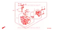 CORPS DE PAPILLON pour Honda VT 1300 C ABS RED de 2012
