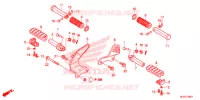 REPOSE PIED (VT750CS/C2B/C2S/C) pour Honda SHADOW VT 750 AERO de 2015
