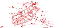 CADRE pour Honda FOURTRAX 200 de 1991