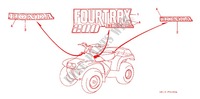 AUTOCOLLANTS pour Honda FOURTRAX 200 de 1991