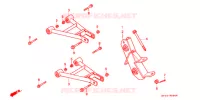 TRIANGLES AVANT pour Honda FOURTRAX 200 de 1991