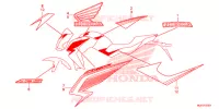 AUTOCOLLANTS pour Honda CB 650 F ABS BLUE de 2014