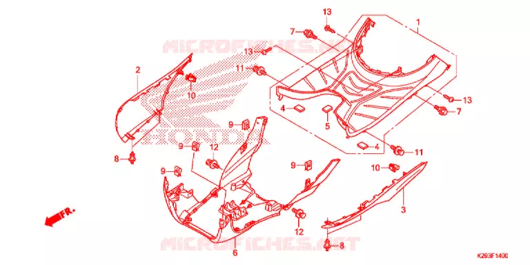 MARCHE PIEDS Honda SCOOTER 110 ICON 2013  ANC110CCM9