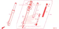 FOURCHE pour Honda WAVE 110 de 2013