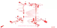 PEDALE pour Honda CBR 500 R de 2014