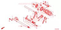 BARILLET DE SELECTION pour Honda CBR 500 R de 2014