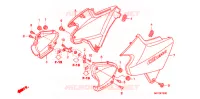 COUVERCLES LATERAUX pour Honda CB 1300 SUPER FOUR de 2009