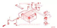 BATTERIE pour Honda VFR 1200 DCT BLANCHE de 2016